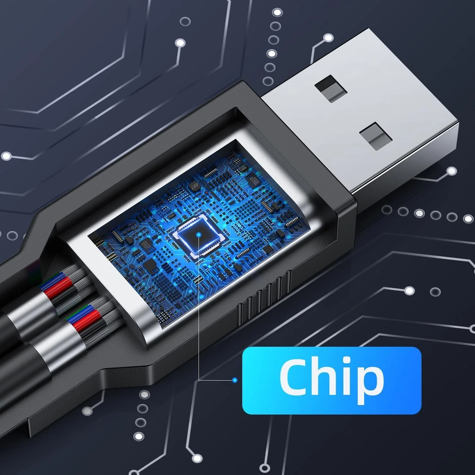 2Pack USB 2.0 Male To 2 Dual Female Jack Y Splitter Hub Power Cord Adapter Cable - Image 4 of 4