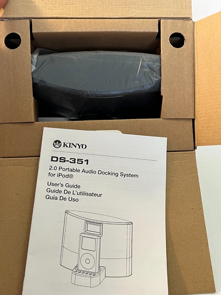 KINYO 2.0 PORTABLE AUDIO DOCKING SYSTEM FOR IPOD DS-351 NIB NEW - Image 4 of 4