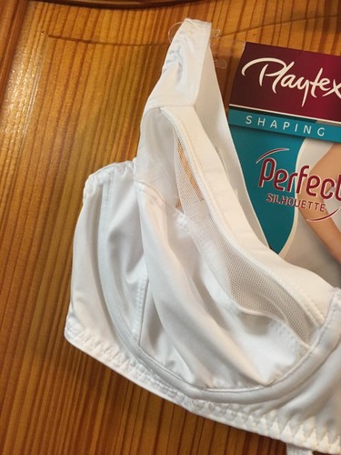 Ladies Bra Playtex Wired Bra White New Tags 34 C Perfect Silhouette - Picture 3 of 6