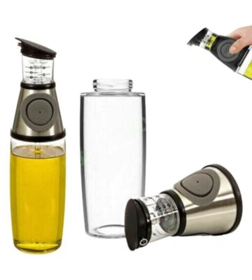 HOME Dosatore dispenser tappo salvagoccia Oli e Aceto Oliera Pressione 500 ML