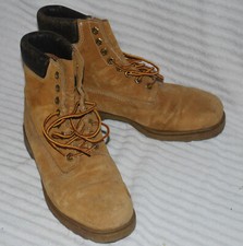 Vtg Wolverine Women's Pigskin Suede Leather Hiking Walking Boots USA Sz 9 W