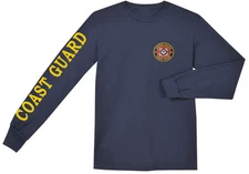 long sleeved t-shirt for men US Coast Guard t-shirt uscg tee shirt sleeve design