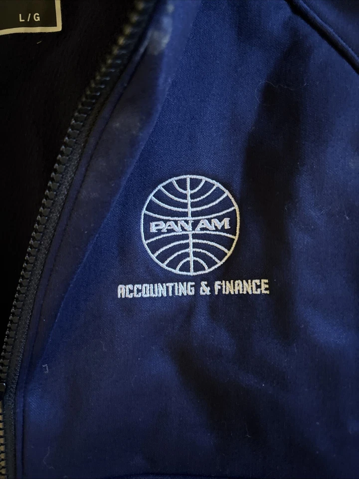 Pullover polar Pan Am New Era grande azul 1/4 cremallera contabilidad y finanzas Foto 4 de 4