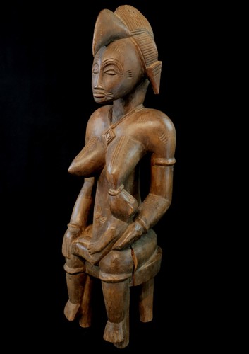 Art Africain Afrique - Statue de Fécondité Maternité Senoufo Senufo - 59 Cms - Photo 8 sur 16