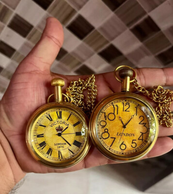 Lot of Vintage Elgin Pocket Watches –Collectible Antique Brass