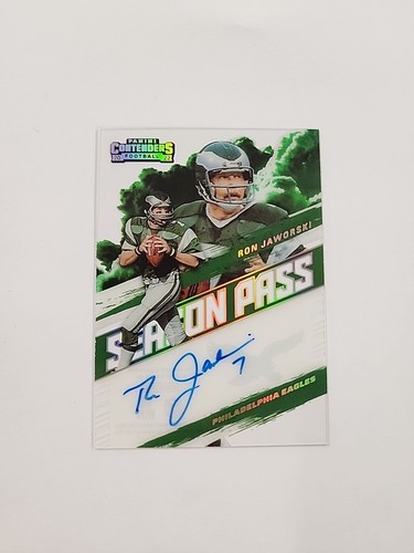 2022 Panini Contenders Ron Jaworski Season Pass Auto Autograph #SP-RJA Eagles ZB