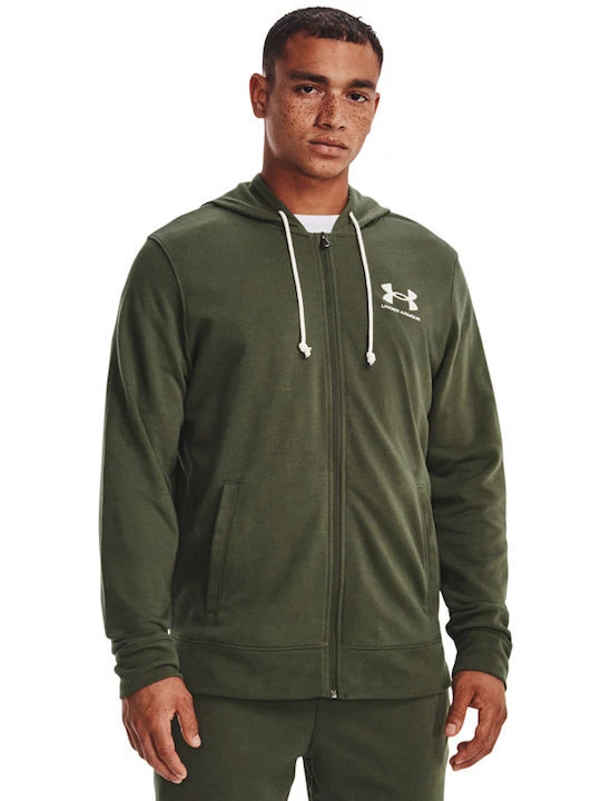 Sweatshirt with Zip And Hood Under armour Ua Rival Terry Man 1370409 Avy 390