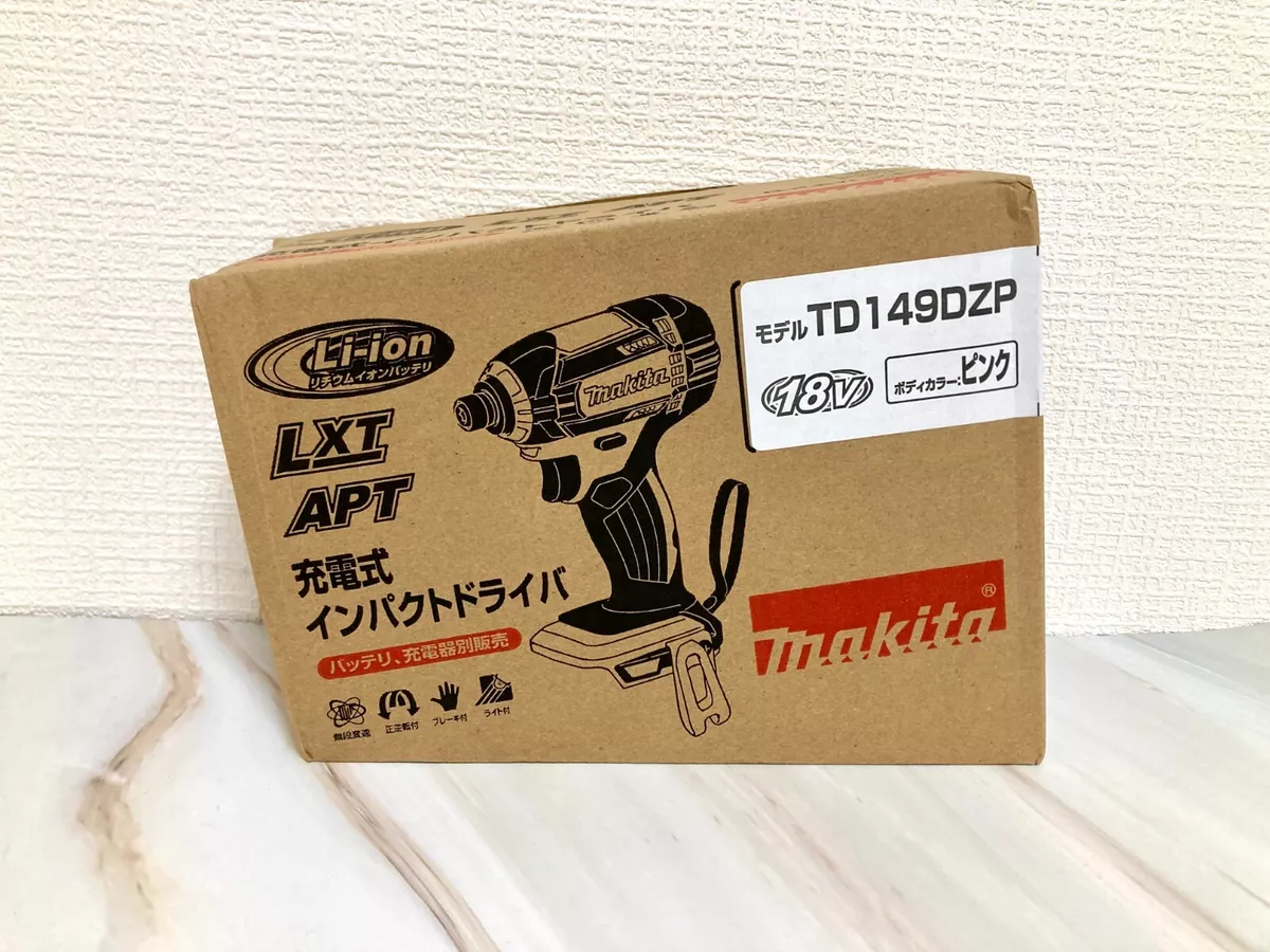 Makita Rechargeable Impact driver 18V Pink Body Only TD149DZP