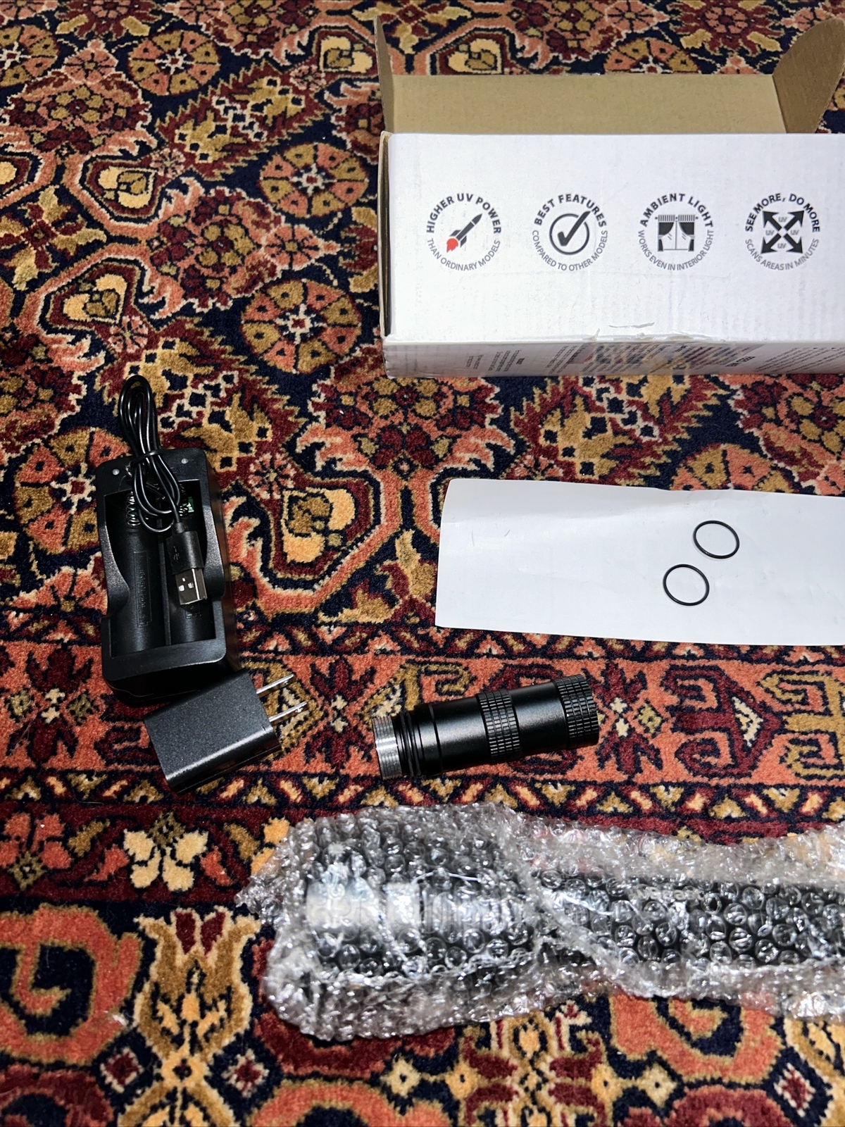 New V3 365nm Black Light UV FlashlightHIGH Definition Ultraviolet