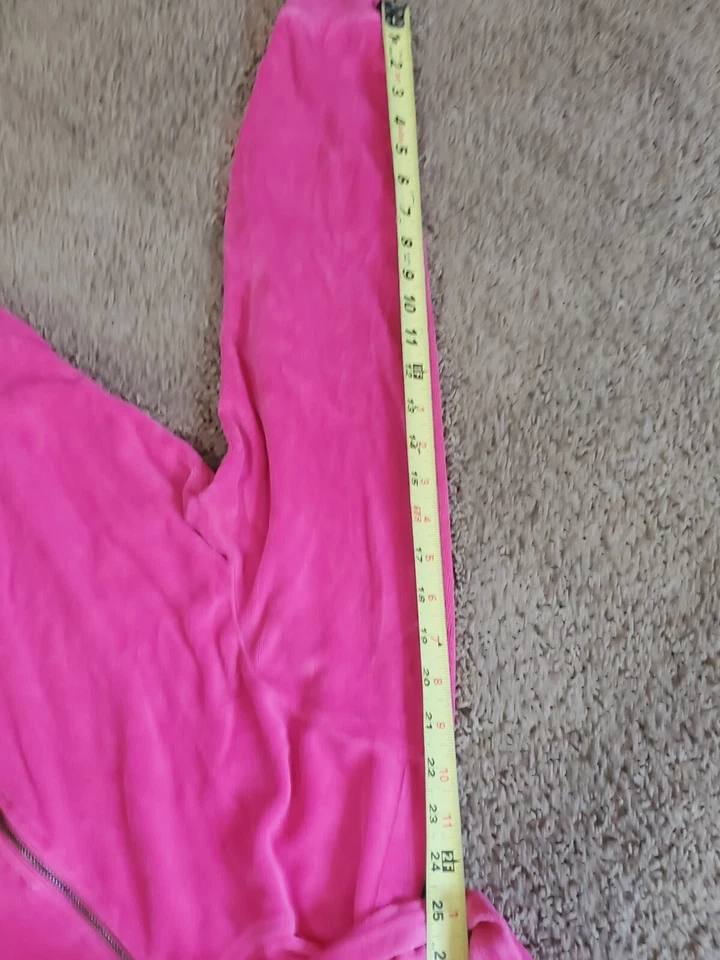 Chaqueta Nicki Minaj Mujer XL Rosa Caliente Algodón Terciopelo Con Capucha Cremallera Informal Foto 4 de 4