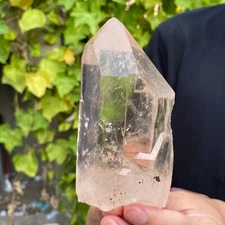 700g Natural White Clear Quartz Crystal point Raw Healing Specimen