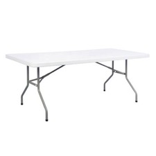 Plastic 5ft x 2ft 6in Banquet Table with Folding Legs