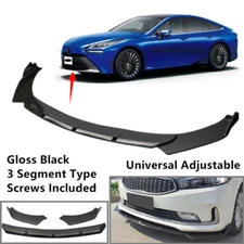 Add-on Universal Adjustable Fit For Toyota Mirai 2021-23 Front Spoiler Splitter