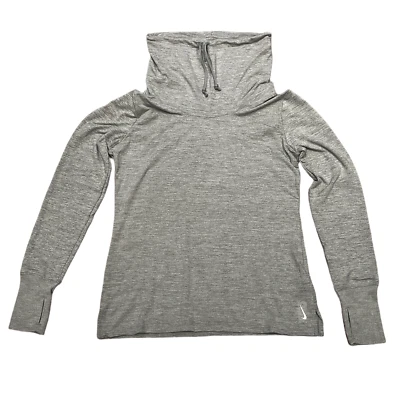 Nike Shirt Yoga Dri Fit Crew Damen Longsleeve mit hohem Kragen grau DO2727 073 - Bild 1 von 4