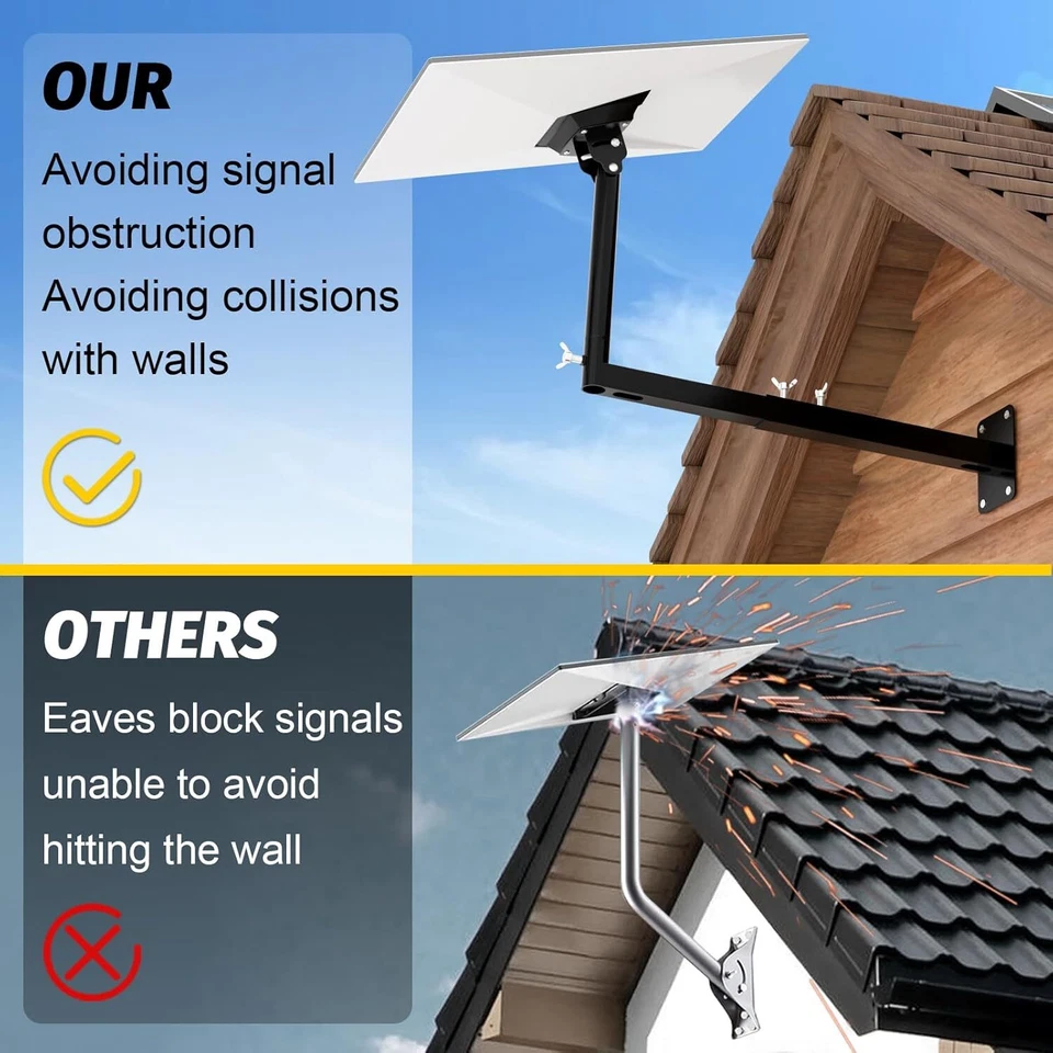 Montaje en pared largo Starlink Gen 3, tipo extensión resistente Starlink Foto 3 de 4