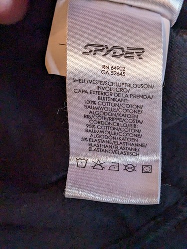 Spyder Logo Graphic 1/4 Zip Black Widow Pullover Sweatshirt Boys XL EUC Womens S - Picture 9 of 14