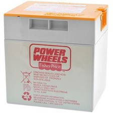 Fisher Price 00801-1661 Power Wheels Grey 12 Volt Battery Orange Top Genuine New