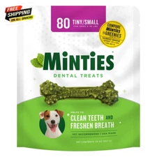 MINTIES Dog Dental Treats, Dental Chews for Tiny/Small Dogs 5-39 lbs, 80 Count🐶