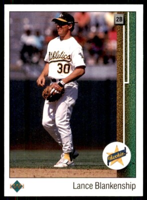 1989 Upper Deck Lance Blankenship Rookie Oakland Athletics #15