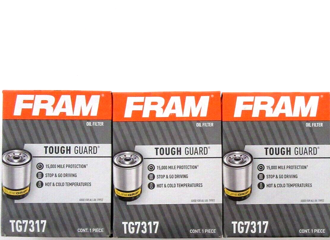 3PACK FRAM 15K Engine Oil Filter Tough Guard TG7317 fits PH7317
