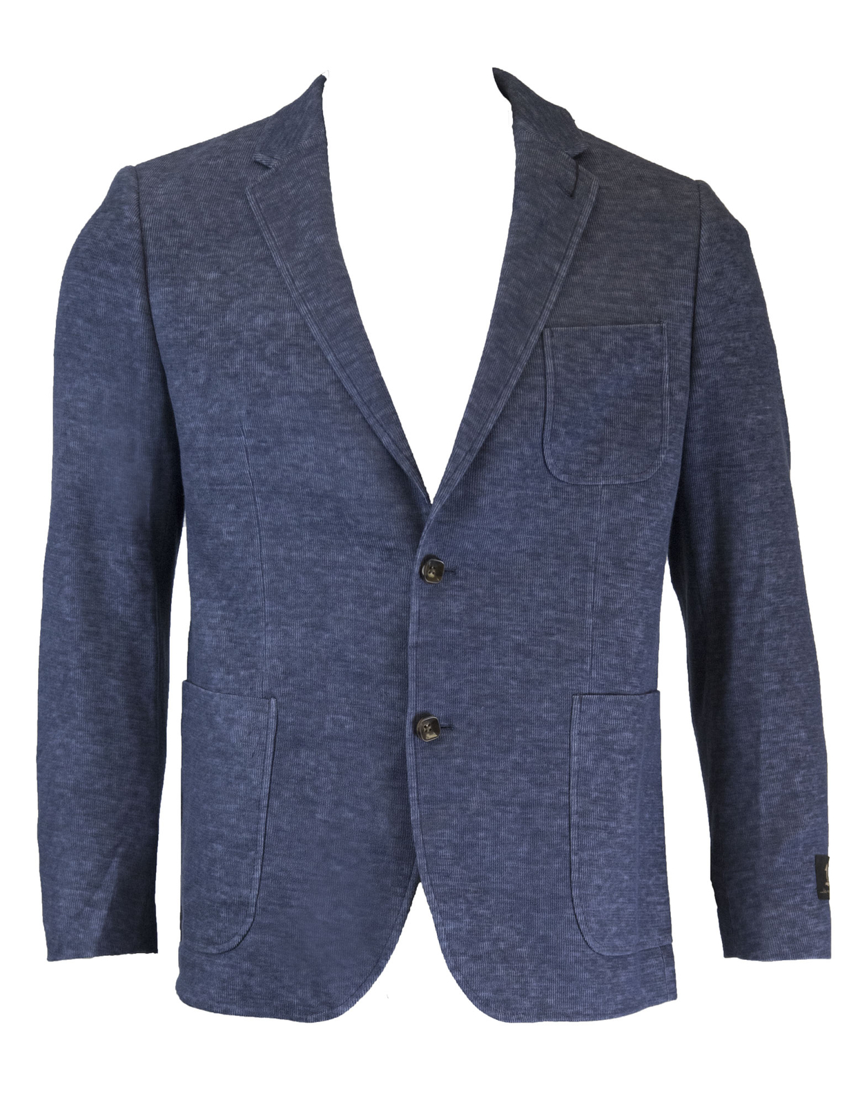 ALTRA 1 cappotto sportivo uomo LIKE NO OTHER blu misto cotone lino $495 nuovo con etichetta
