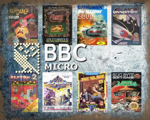 Maßgeschneiderte BBC MICRO Thema Spielbox Kunst - Metallschild [Wählen Sie eine beliebige 8] - Bild 1 von 5