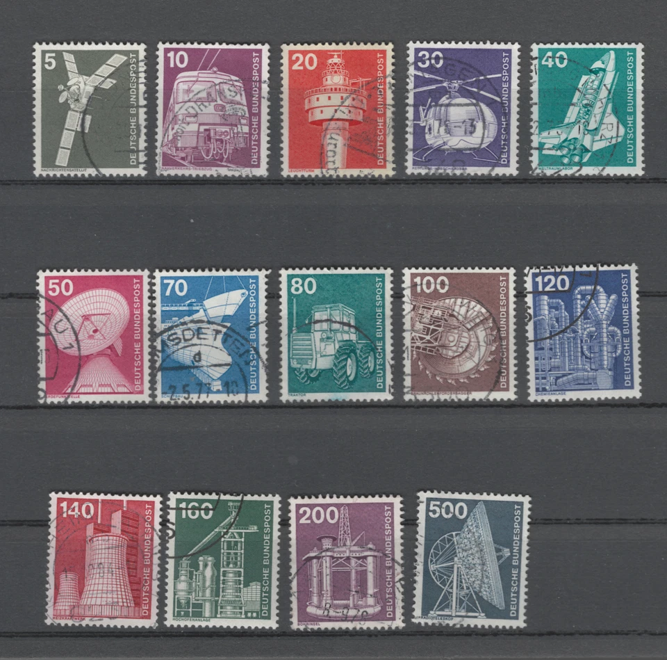 Briefmarkensatz Bundesrepublik Deutschland MiNr. 846 - 859  gestempelt - Bild 1 von 1