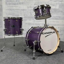 Canopus RFM 3pc Jazz Drum Set Purple Oil