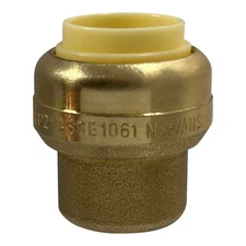 1 Pack XFITTING Push Fit Cap 1/2 inch, 1/2", Push to Connect End Cap Plug, Brass