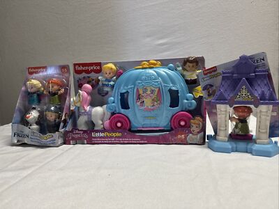 Fisher-Price Little People Cinderella s Dancing Carriage Disney Princess(distres