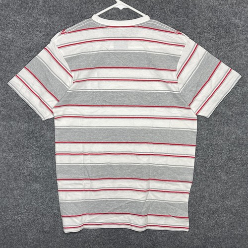 CSG Tshirt Men’s Small (S) - White Short Sleeve Crew Neck Striped Tee - Picture 2 of 4