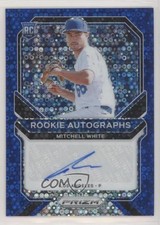 2021 Panini Prizm Rookie Blue Donut Circle 46/60 Mitchell White #RA-MW Auto 0ms2