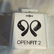 Shokz OpenFit 2 True Wireless Open-Ear Earphones - Black - Brand New