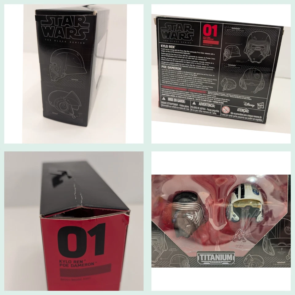 Star Wars Titanium Series JUEGO COMPLETO (10 paquetes gemelos, 20 cascos) - Hasbro - Nuevo en caja Foto 3 de 4