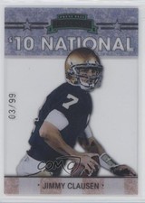 2010 Press Pass Legends National Convention 3/99 Jimmy Clausen #NE-4 0f7