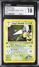 2000 POKEMON GYM CHALLENGE HOLO-1ST ED #9 KOGA'S BEEDRILL CGC 10 GEM MINT on eBay