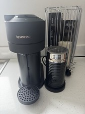 Nespresso Vertuo Next Coffee Machine, Nespresso Milk Frother, Pod Stand & Pods