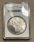 1900 O Morgan Silver Dollar  ANACS MS63 Old Soap Box Holder