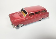 Vintage 1950s/60s Tin Friction Station Wagon Made in Japan Red Litho