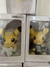 Pokemon Center Pikachu Garden Wedding Plush Doll Male and Female Set of 2 New