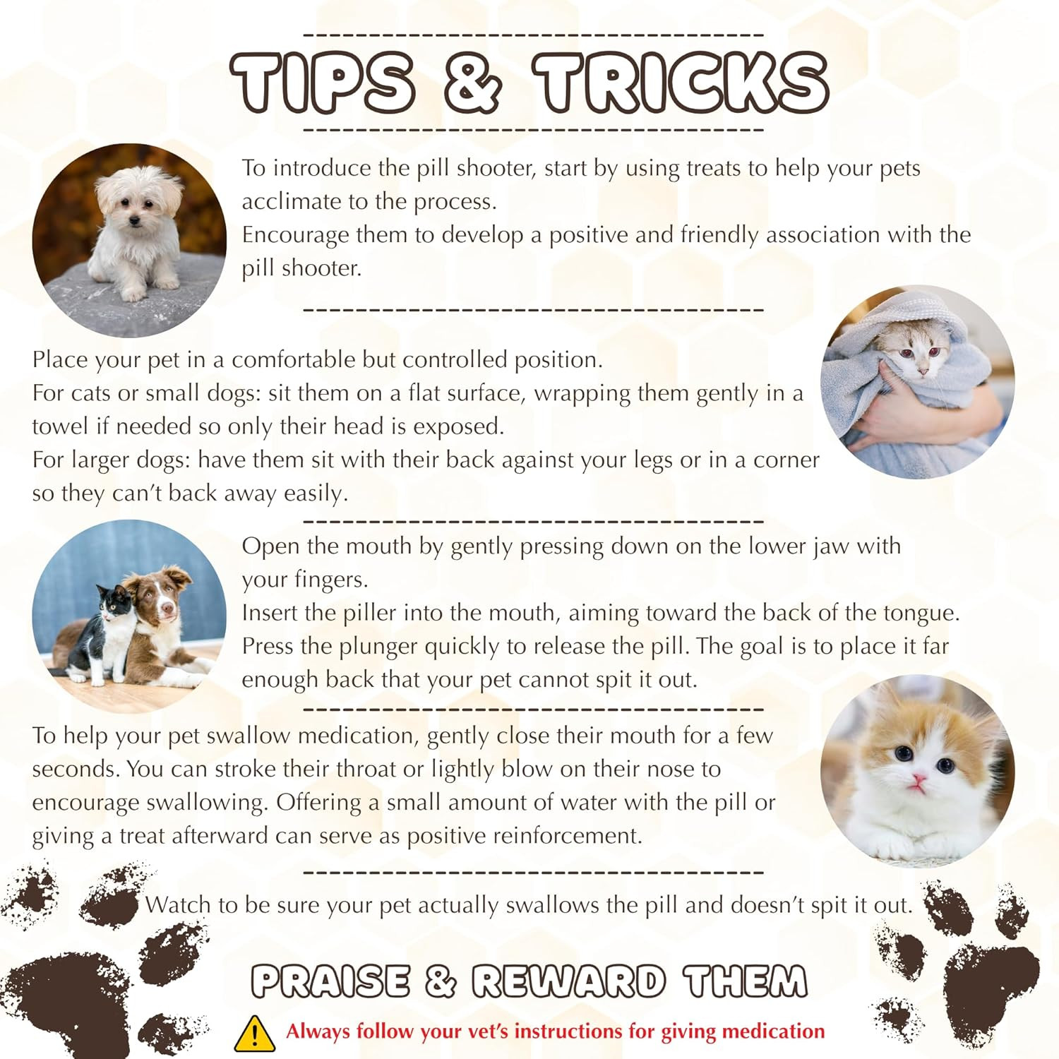 Pill Shooter for Dogs and Cats – Soft Tip Pet Piller for Easy Medication Deliver