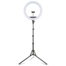 Vivitar 18" LED RGB Ring Light with Tripod, Phone Holder USB Charging Ports