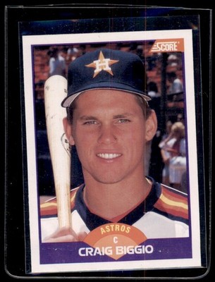 1989 Score #237 Craig Biggio RC/Inconsistent design,/portrait on front