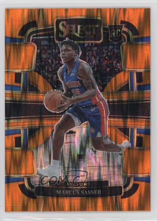 2023-24 Panini Select Concourse Orange Flash Prizm Marcus Sasser #70 0l1o