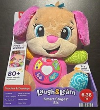 Fisher-Price Laugh  Learn Smart Stages Sis Plush Toy W/ Sounds 6-36 Months New