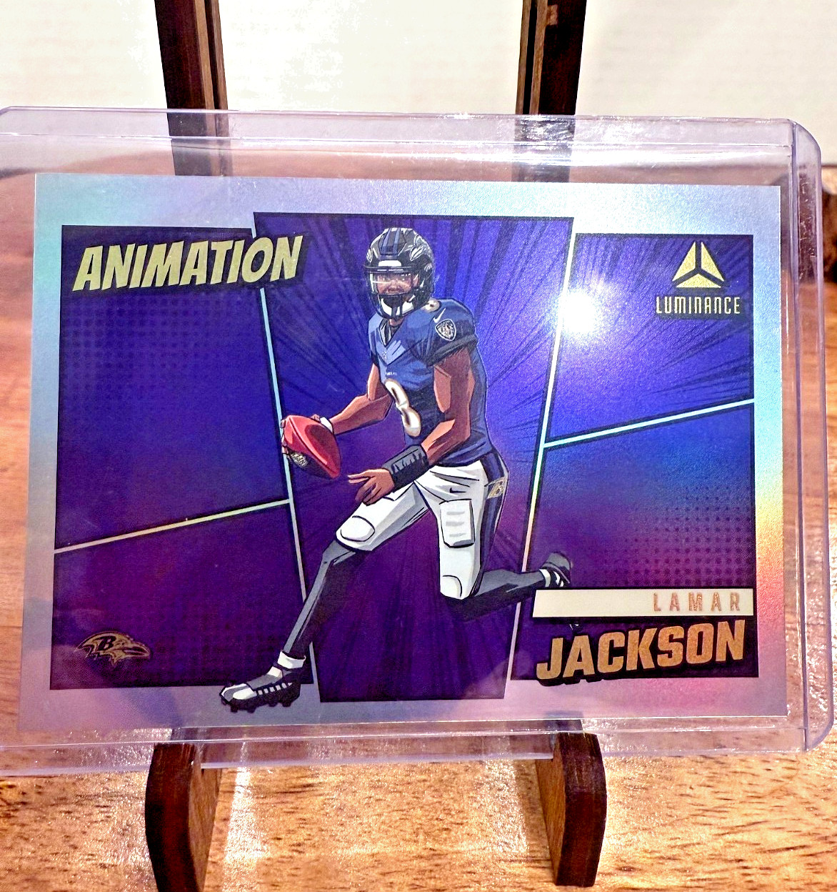 2024 Panini Luminance Animation Lamar Jackson Case Hit SSP #ANI-LJN Ravens