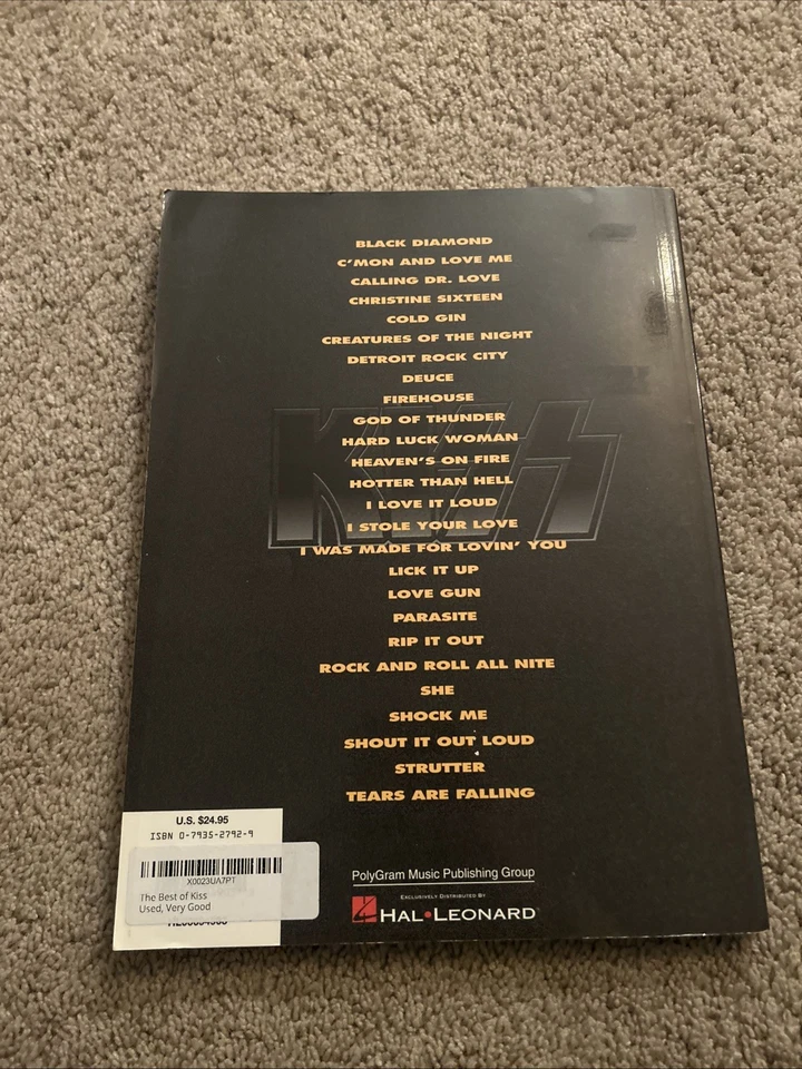 The Best of Kiss Sheet Music Guitar Piano Voice Tablature Songbook 000694903 - Image 4 of 4