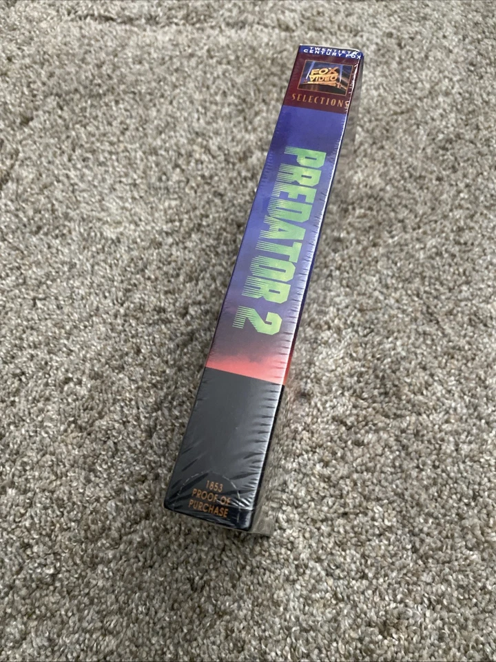 New Sealed Predator 2 VHS, 1991 Twentieth Century Fox Selections Foto 4 de 4