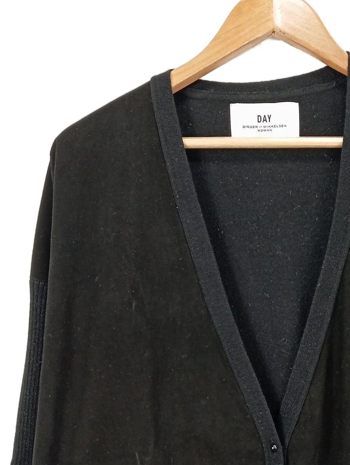 DAY BIRGER ET MIKKELSEN Cardigan Dames Veste T EU 36 noir-bleu style décontracté - Photo 3/4