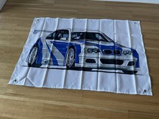 BMW M3 GTR E46 NFS Flag Flagge Fahne Banner Motorsport ca. 65 x 80 cm